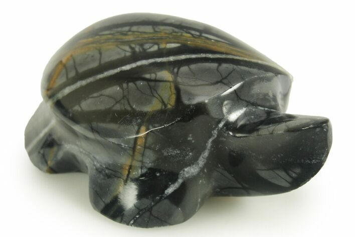 Carved Picasso Marble Turtle - Utah #366300